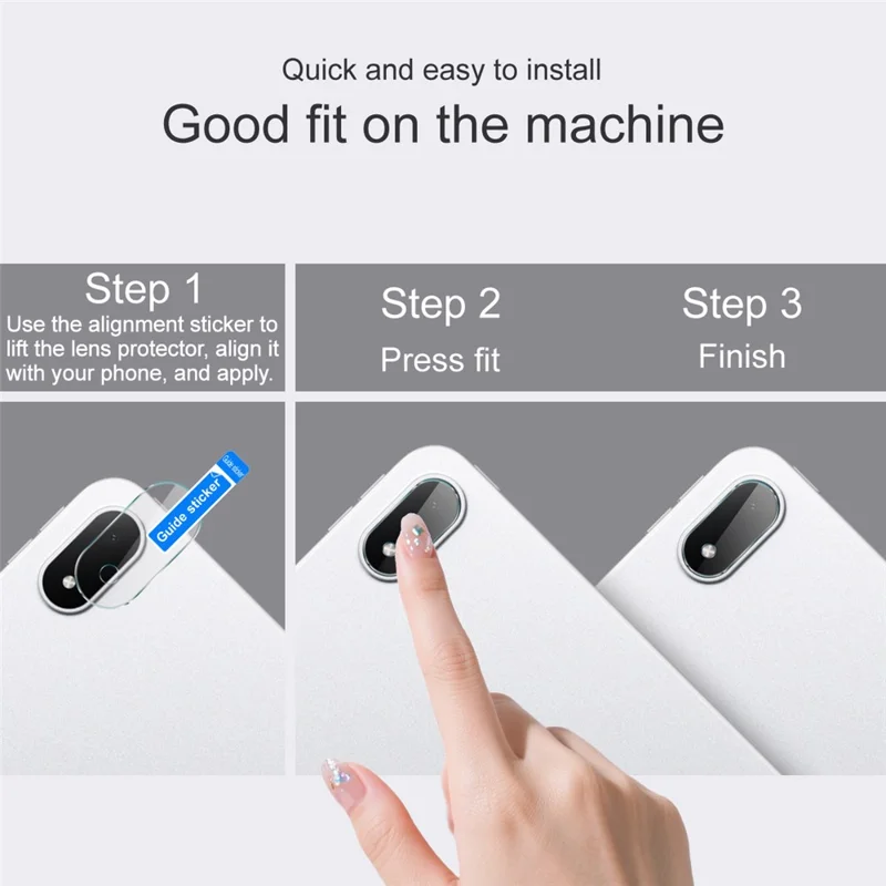 IMAK For Xiaomi Redmi K Pad Tempered Glass Camera Lens Protector + Acrylic Lens Cap