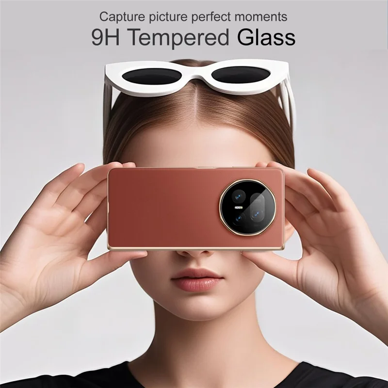 IMAK per Honor Magic V5 5G Pellicola Protettiva per Obiettivi in Vetro Temperato HD Trasparente (Versione Nera)