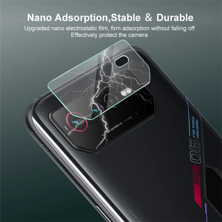ENKAY HAT PRINCE para Asus ROG Phone 6 5G / 6D 5G / 6 Pro 5G Protector de lente de cámara Cobertura completa Vidrio de aluminio-silicio de 9H 0,2 mm Película transparente para lentes