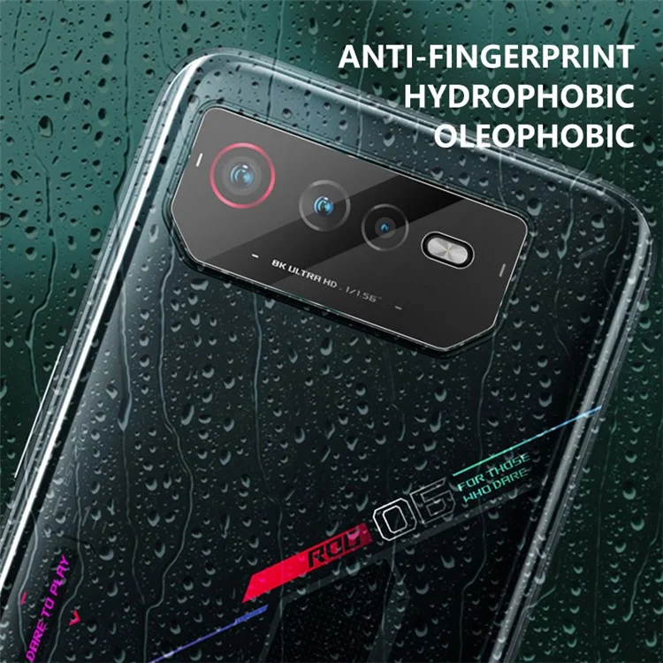 ENKAY HAT PRINCE para Asus ROG Phone 6 5G / 6D 5G / 6 Pro 5G Protector de lente de cámara Cobertura completa Vidrio de aluminio-silicio de 9H 0,2 mm Película transparente para lentes
