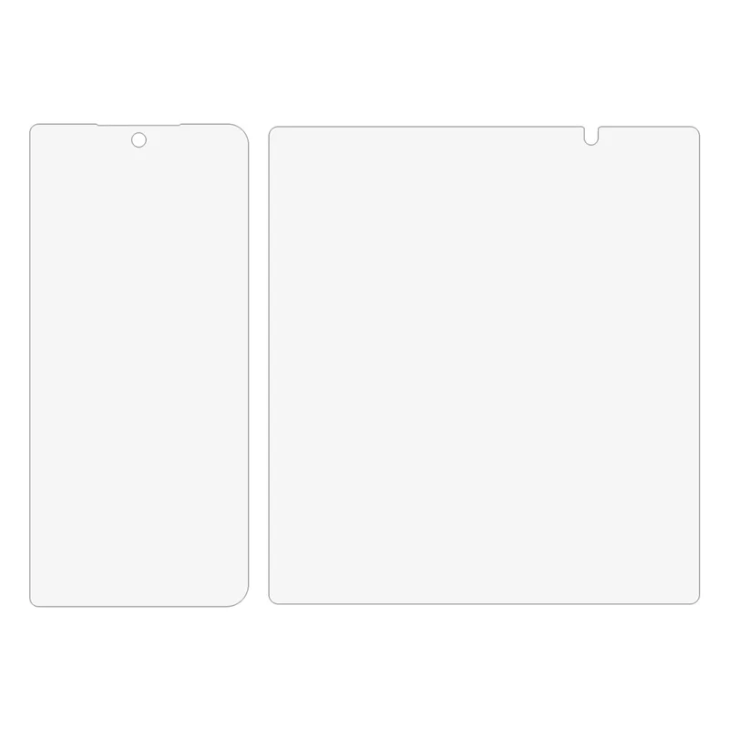 1 Juego de protector de pantalla para Honor Magic V5 5G / V3 5G / V2 5G / V2 RSR Porsche Design Dentro + Cubierta frontal completa Mate Antihuellas Película de TPU suave