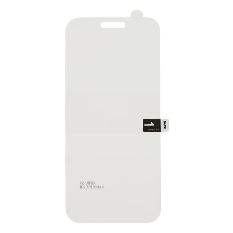 For iPhone 17 Pro Max Screen Protector Matte Full Coverage PET Screen Hydrogel Film