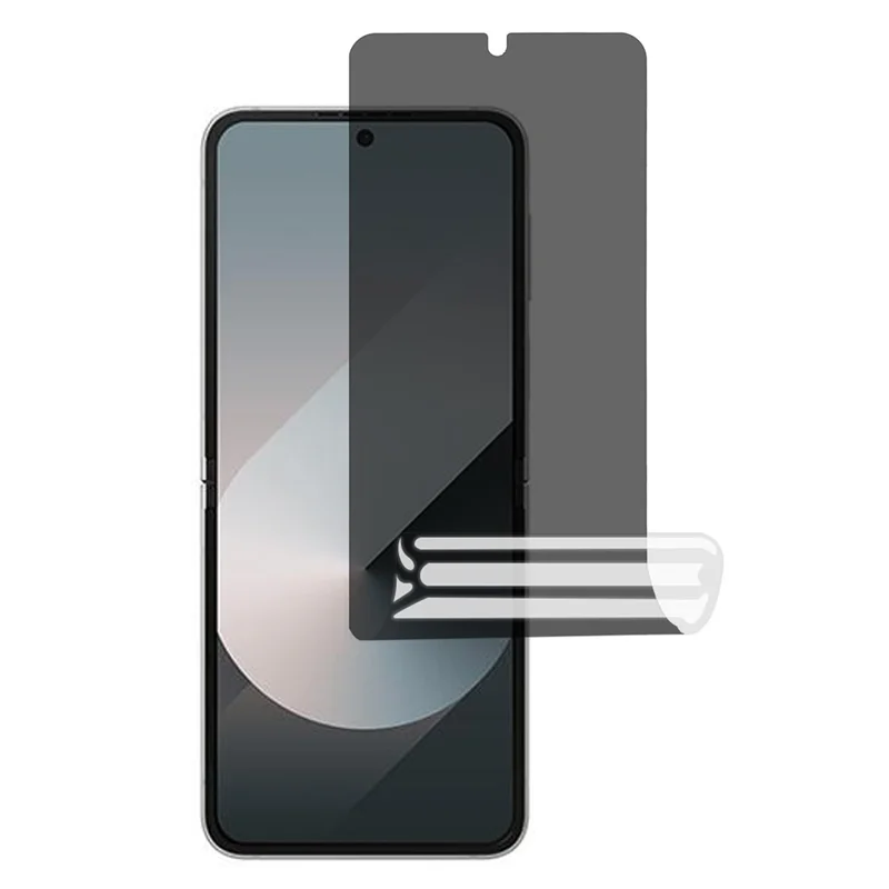 Protection d'écran anti-espion pour Samsung Galaxy Z Flip6 5G / Z Flip5 5G / Z Flip4 5G / Z Flip3 5G Film intérieur souple en TPU pour préserver la confidentialité