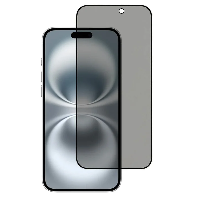 Per iPhone 17 Protezione schermo anti-spia Colla completa Stampa seta luminosa Bordo opaco Pellicola in vetro temperato a copertura totale