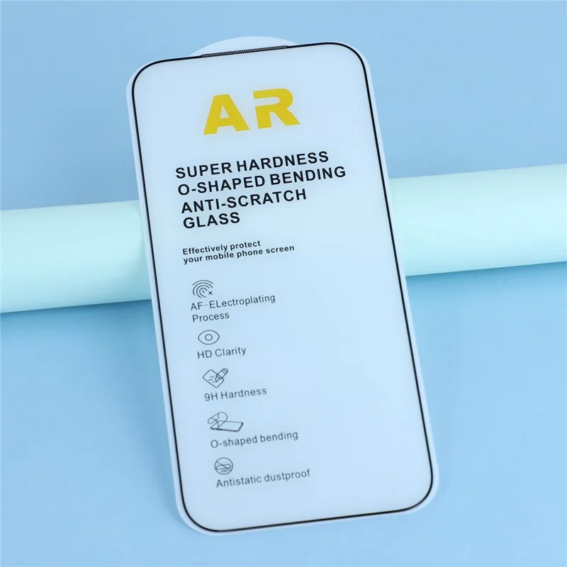 For iPhone 17 Pro Max Tempered Glass Screen Protector AR Anti Glare High Clear Full Screen Film with Dust-Proof Mesh