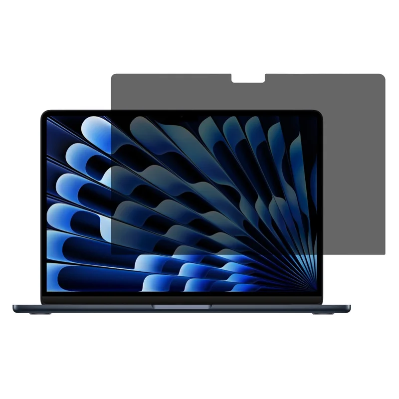 Privacy Screen Protector for MacBook Air 13 inch (2025) / (2024) / (2022) / A3240 / A3113 / A2681 Straight Edge Full Screen Tempered Glass Film
