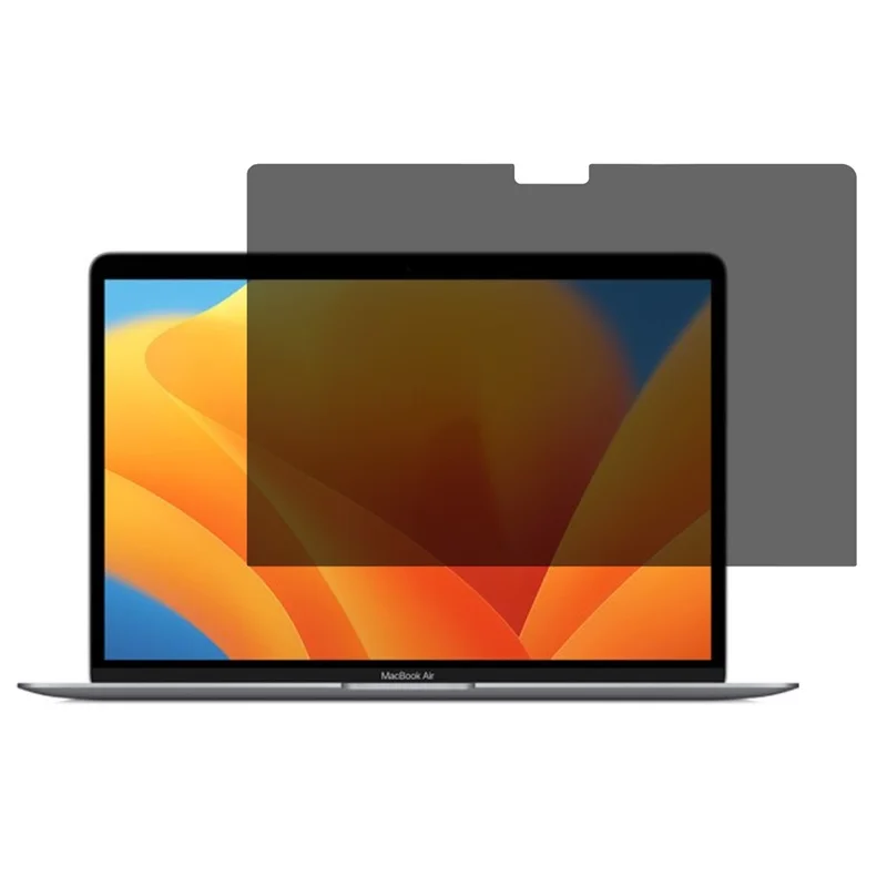Privacy Screen Protector for MacBook Air 13 inch (2013) / (2012) / A1466 / A1369 Straight Edge Full Screen Tempered Glass Film