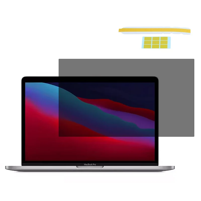 286 x 179mm Matte Anti-Spy Screen Protector for 13.3 inch 16:10 Laptops Snap-On Explosion-Proof Soft PET Film