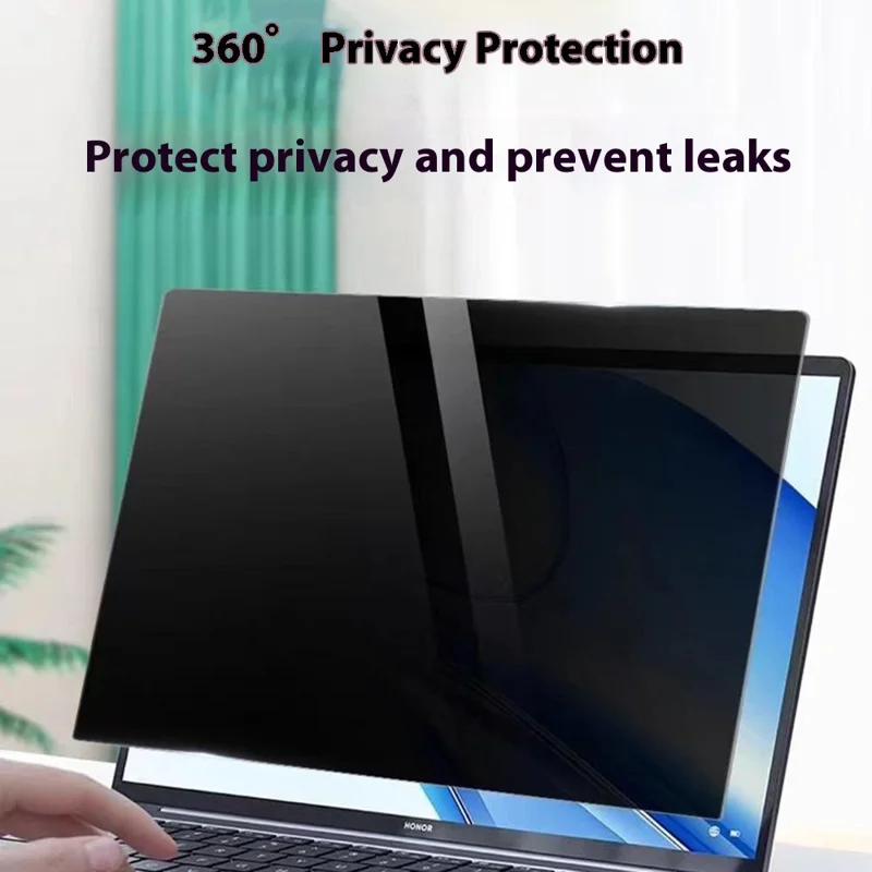 286 x 179mm Matte Anti-Spy Screen Protector for 13.3 inch 16:10 Laptops Snap-On Explosion-Proof Soft PET Film