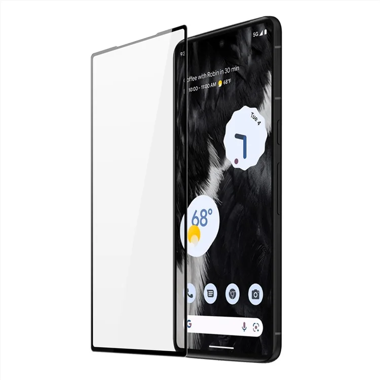 DUX DUCIS Средняя Стеклянная Пленка из Оксида Алюминия для Google Pixel 7 5G, 0,33 мм HD Clear Full Glue Full Screen Protector (10D)