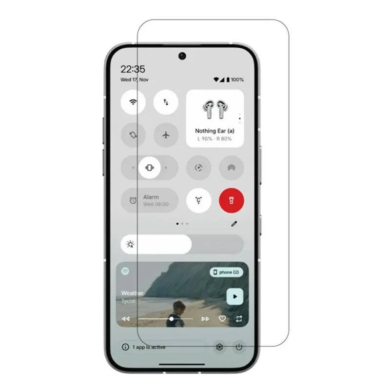AMORUS Pour Nothing Phone (3) 5G Protection d'écran avant en verre trempé 2,5D bord incurvé 9H ultra résistant en verre alumino-silicaté