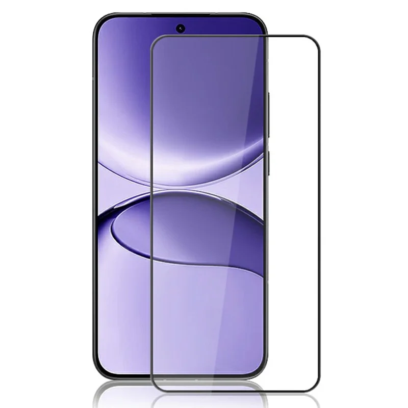AMORUS Para Xiaomi Redmi Turbo 4 Pro 5G / Poco F7 5G Protector de pantalla Película de vidrio templado antirrotura - Negro