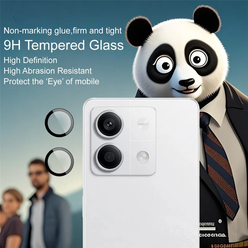 IMAK For Xiaomi Redmi Note 13 5G Tempered Glass Camera Lens Protector with Self Positioning Frame (Scaled Down Version)