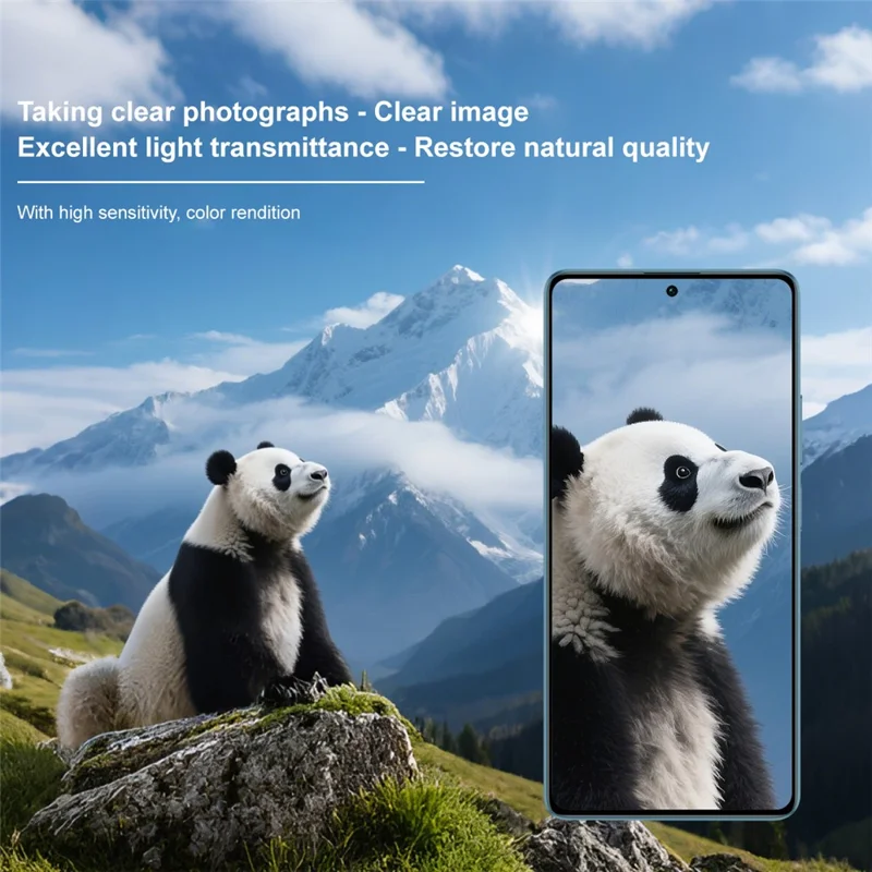 IMAK For Xiaomi Redmi Note 13 5G Tempered Glass Camera Lens Protector with Self Positioning Frame (Scaled Down Version)
