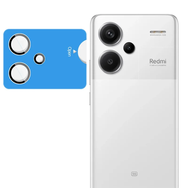 Película de Vidro Temperado IMAK para Lente de Câmera do Xiaomi Redmi Note 13 Pro+ 5G com Moldura de Autoposicionamento (Versão Reduzida)