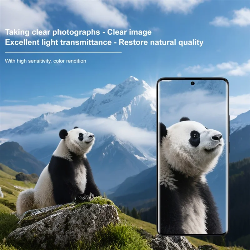 Película de Vidro Temperado IMAK para Lente de Câmera do Xiaomi Redmi Note 13 Pro+ 5G com Moldura de Autoposicionamento (Versão Reduzida)