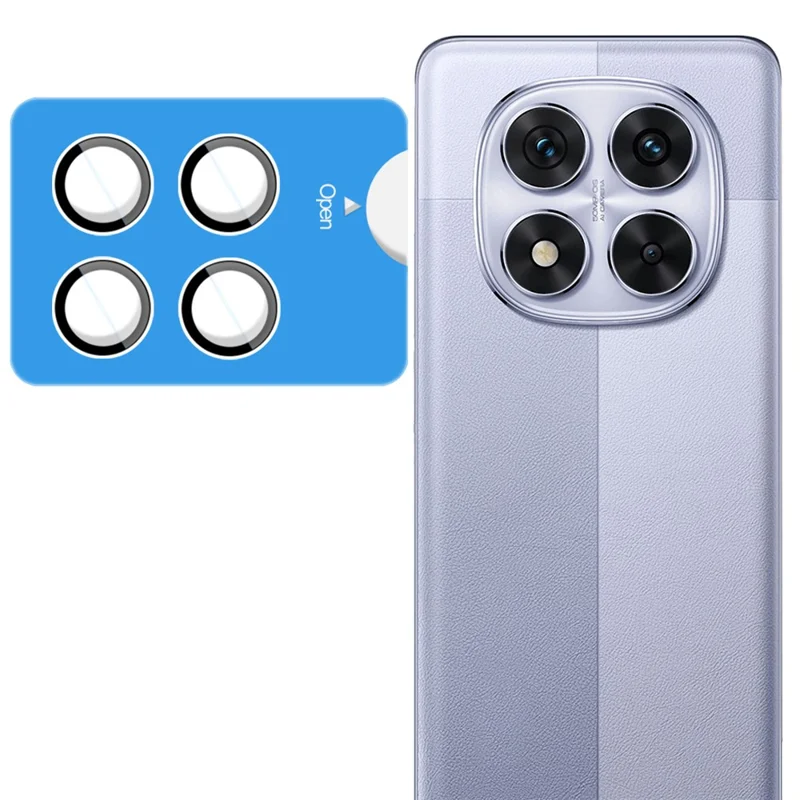 IMAK For Xiaomi Redmi Note 14 Pro 5G /  Poco X7 5G Tempered Glass Camera Lens Protector with Self Positioning Frame (Scaled Down Version)