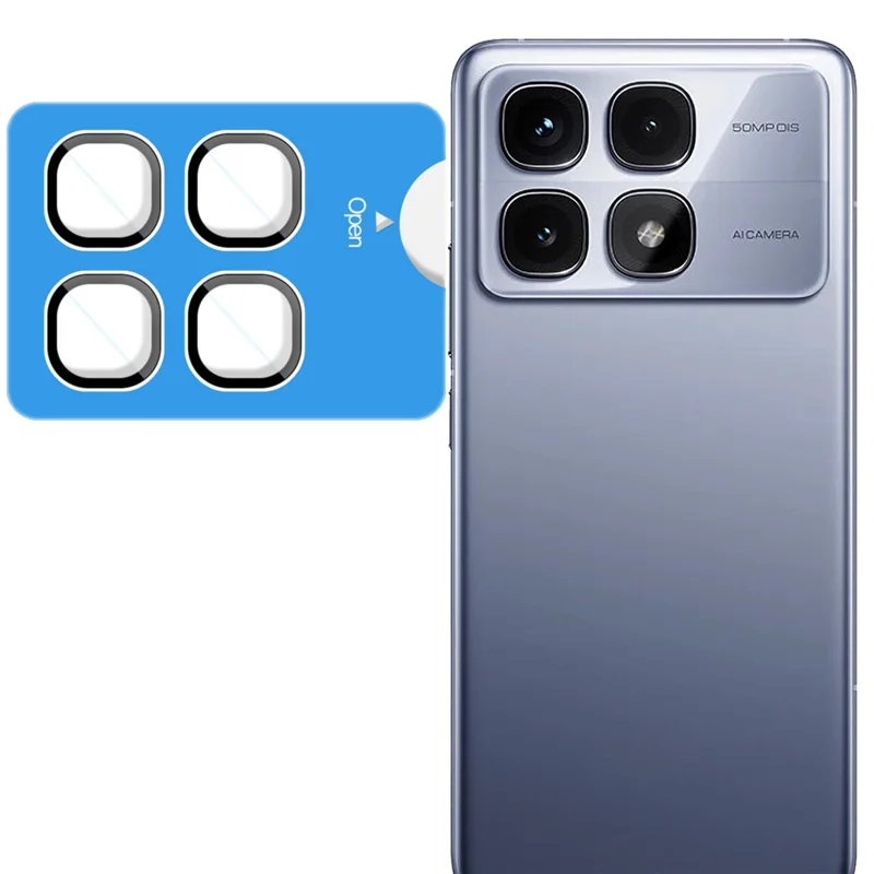IMAK For Xiaomi Redmi K70 Ultra Tempered Glass Camera Lens Protector with Self Positioning Frame (Scaled Down Version)