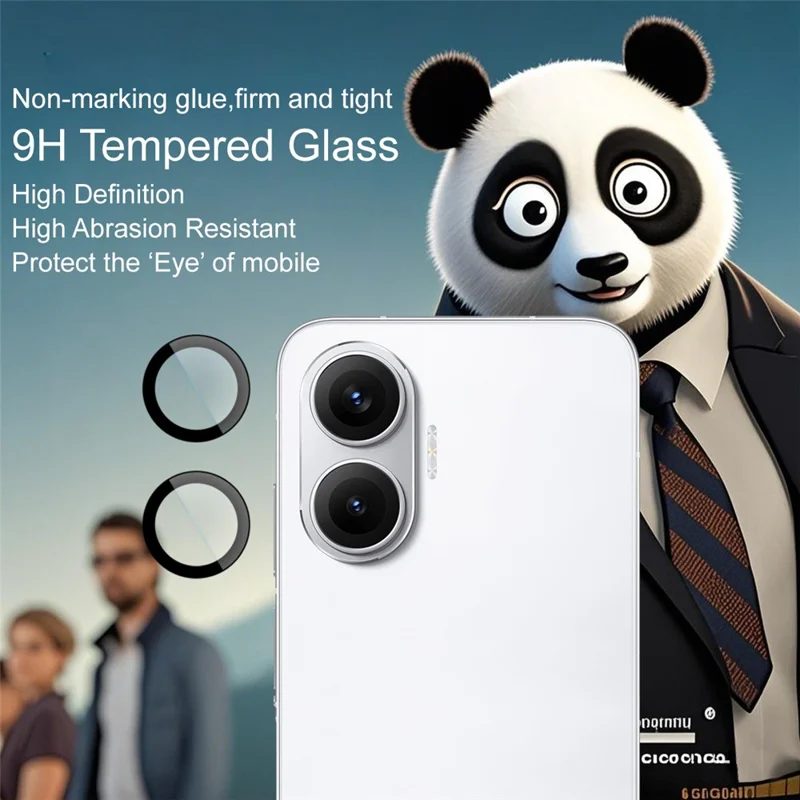 IMAK For Xiaomi Redmi Turbo 4 Pro 5G Tempered Glass Camera Lens Protector with Self Positioning Frame (Scaled Down Version)