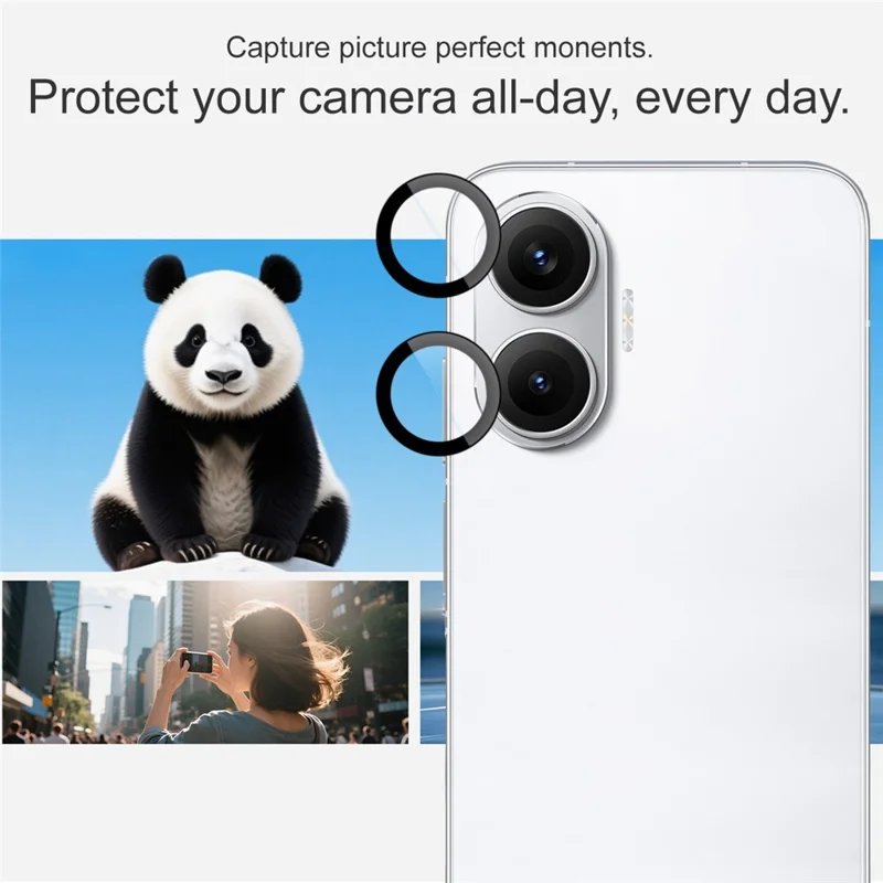 IMAK For Xiaomi Redmi Turbo 4 Pro 5G Tempered Glass Camera Lens Protector with Self Positioning Frame (Scaled Down Version)