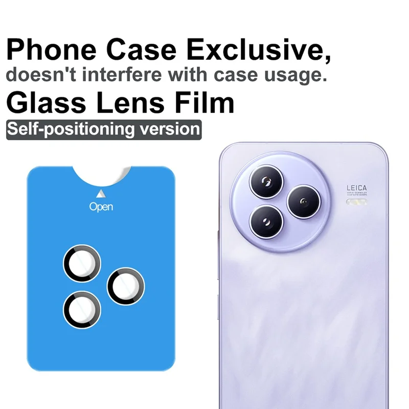 IMAK For Xiaomi Civi 5 Pro 5G Tempered Glass Camera Lens Protector with Self Positioning Frame (Scaled Down Version)