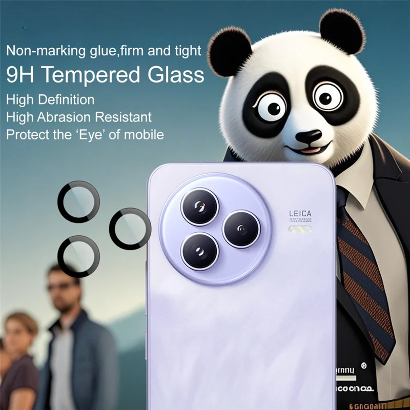 IMAK For Xiaomi Civi 5 Pro 5G Tempered Glass Camera Lens Protector with Self Positioning Frame (Scaled Down Version)
