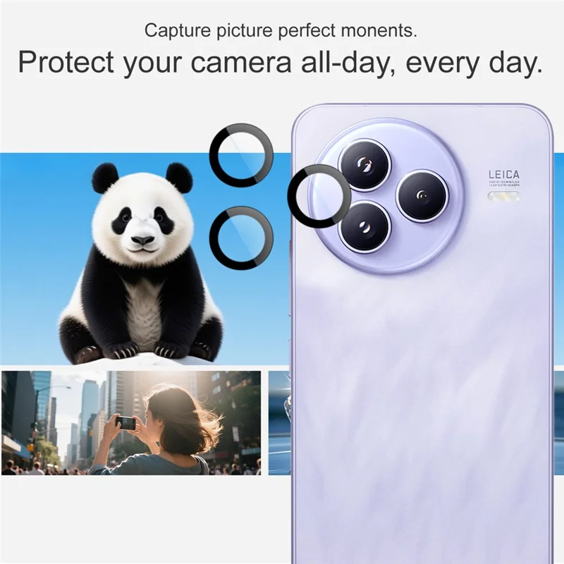 IMAK For Xiaomi Civi 5 Pro 5G Tempered Glass Camera Lens Protector with Self Positioning Frame (Scaled Down Version)