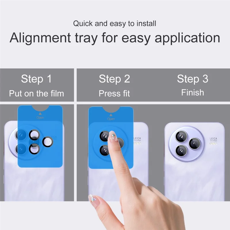IMAK For Xiaomi Civi 5 Pro 5G Tempered Glass Camera Lens Protector with Self Positioning Frame (Scaled Down Version)