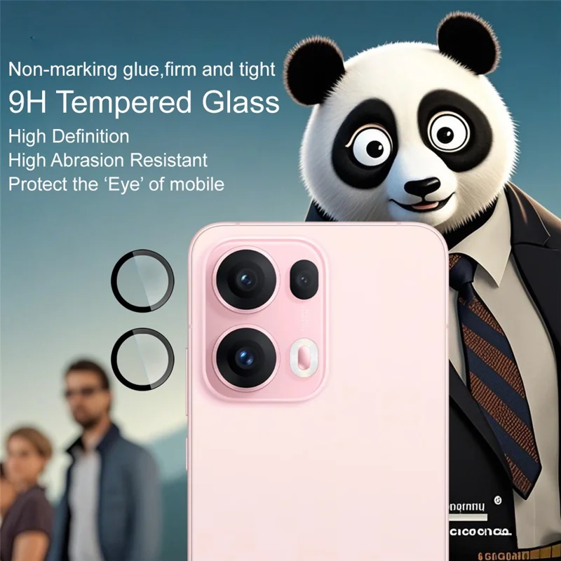 IMAK For Oppo Reno13 Pro 5G Tempered Glass Camera Lens Protector with Self Positioning Frame (Scaled Down Version)