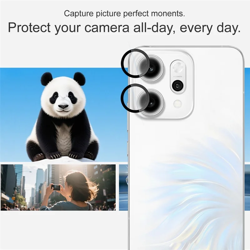 IMAK For Oppo Reno14 Pro 5G (Global) Tempered Glass Camera Lens Protector with Self Positioning Frame (Complete Covering)