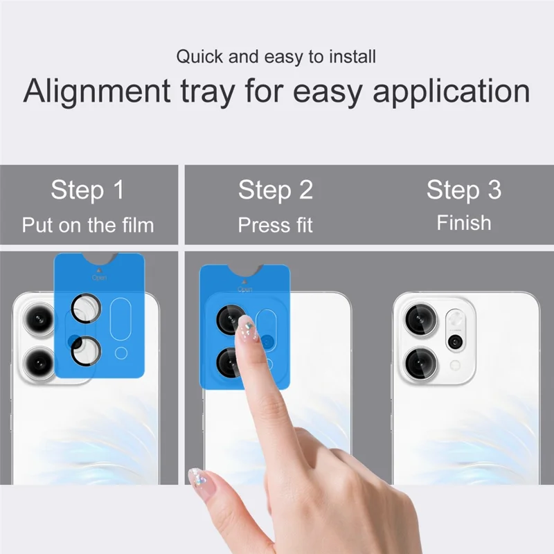 IMAK For Oppo Reno14 Pro 5G (Global) Tempered Glass Camera Lens Protector with Self Positioning Frame (Complete Covering)