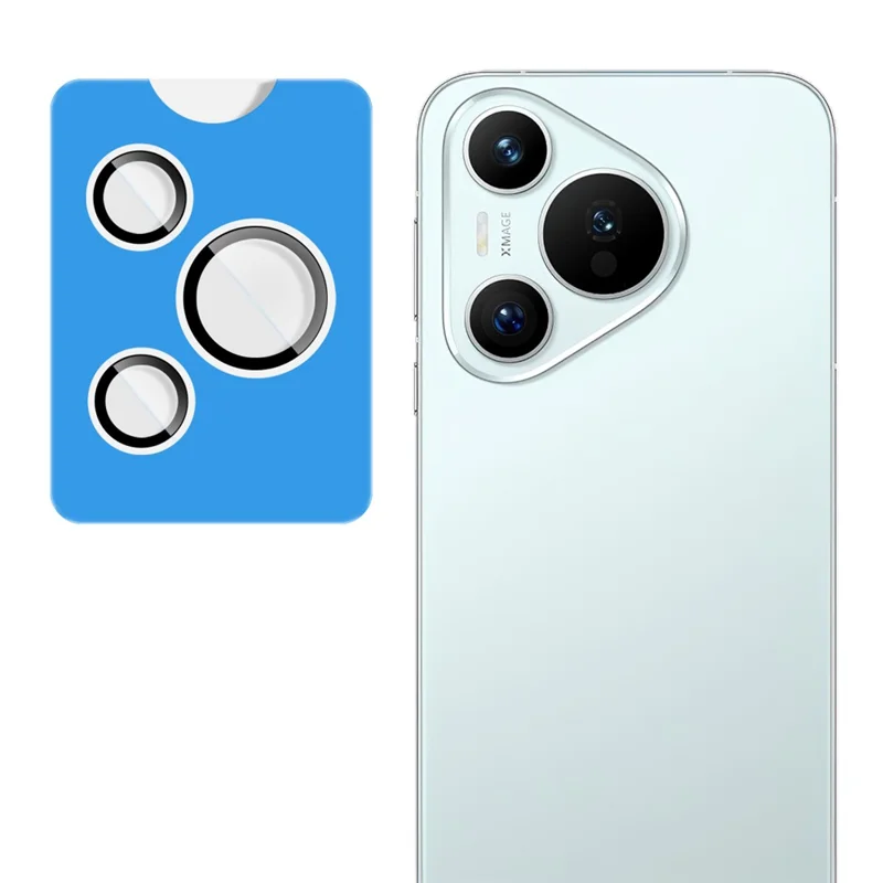 IMAK For Huawei Pura 70 Tempered Glass Camera Lens Protector with Self Positioning Frame (Complete Covering)