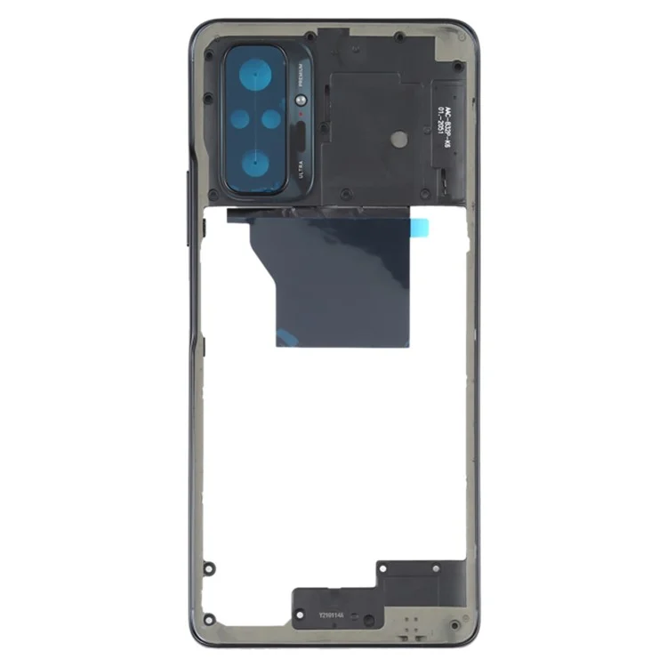 For Xiaomi Redmi Note 10 Pro 4G (Global) / Note 10 Pro 4G / Note 10 Pro Max 4G Middle Plate Replacement Part (without Logo) - Black