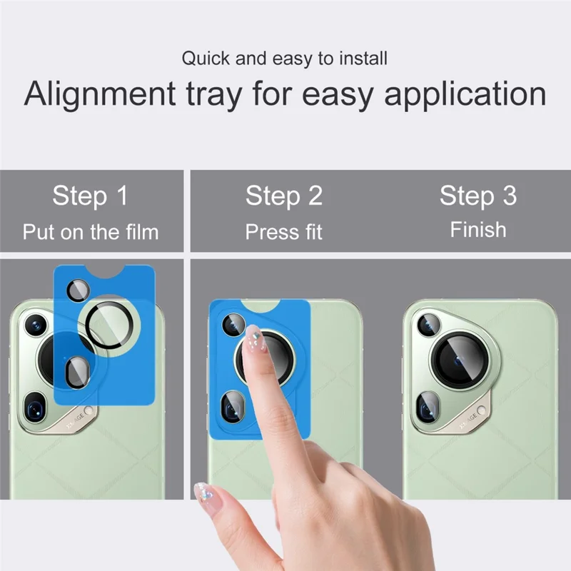 IMAK For Huawei Pura 70 Ultra Tempered Glass Camera Lens Protector with Self Positioning Frame (Complete Covering)