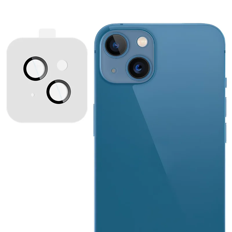 IMAK For iPhone 13 / 13 mini Tempered Glass Camera Lens Protector with Self Positioning Frame (Scaled Down Version)