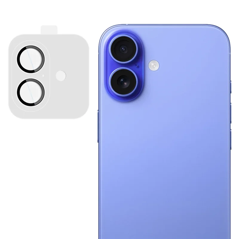 IMAK Protector de Cristal Templado para Lente de Cámara de iPhone 17 con Marco de Autoposicionamiento (Versión Reducida)
