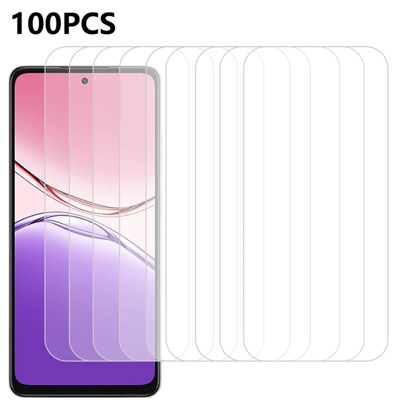 100 Pezzi Pellicola Proteggi Schermo per Oppo A5i 4G / A5i Pro 4G / A5x 4G Anti-Graffio Vetro Temperato