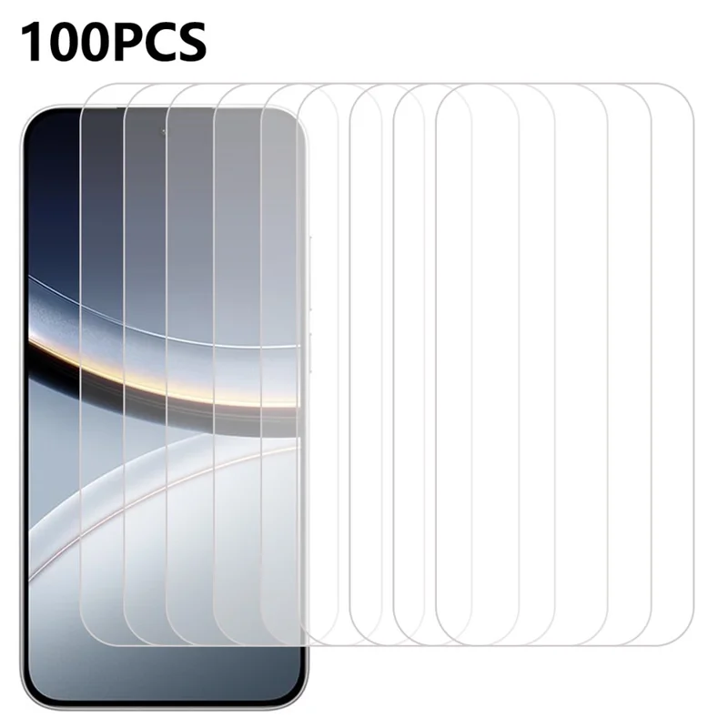 100Pcs For Xiaomi Poco F7 5G / Redmi Turbo 4 Pro 5G Screen Protector Anti-Scratch Tempered Glass Film