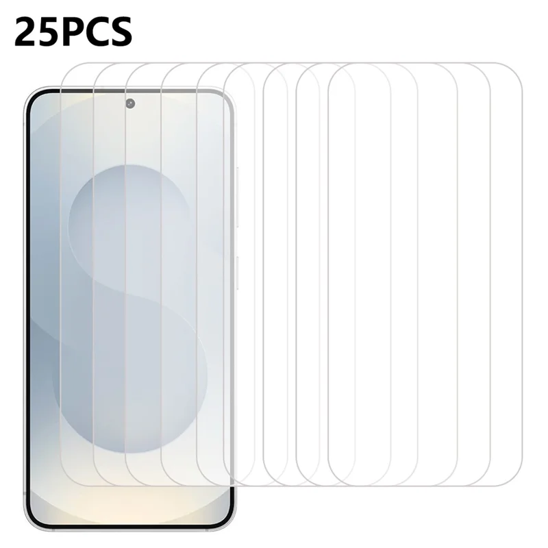 25Pcs For Samsung Galaxy S25 FE Tempered Glass High Definition Screen Protector Film