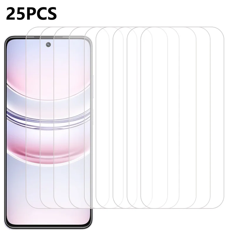 25 Unidades de Cristal Templado de Alta Definición para Protector de Pantalla de Realme C73 5G