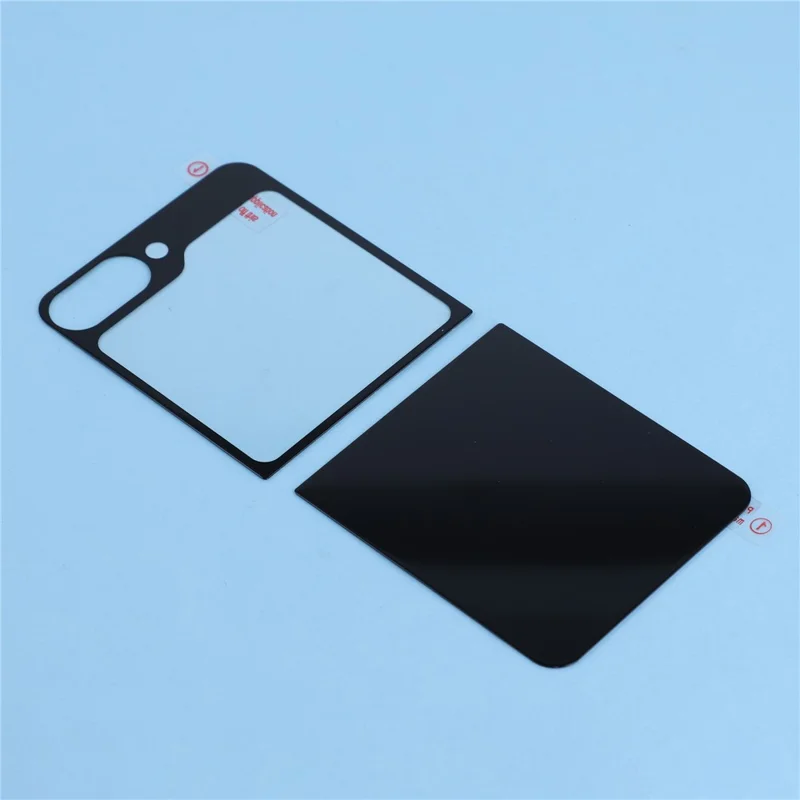 For Samsung Galaxy Z Flip7 FE 5G / Z Flip6 5G Rear Screen Protector Silk Printing Tempered Glass Back Film Set