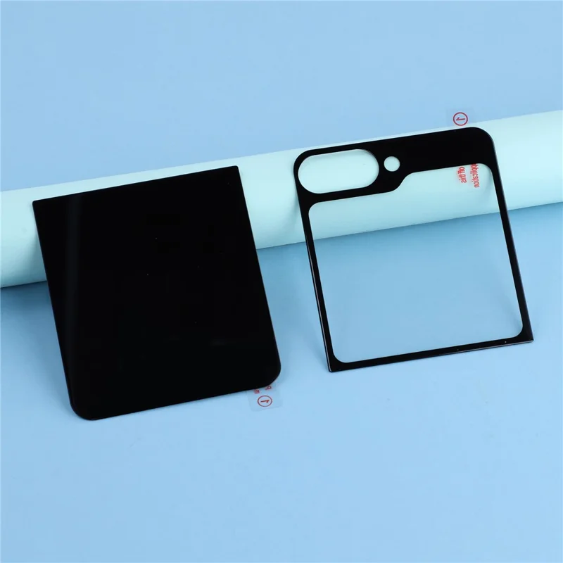 For Samsung Galaxy Z Flip7 FE 5G / Z Flip6 5G Rear Screen Protector Silk Printing Tempered Glass Back Film Set