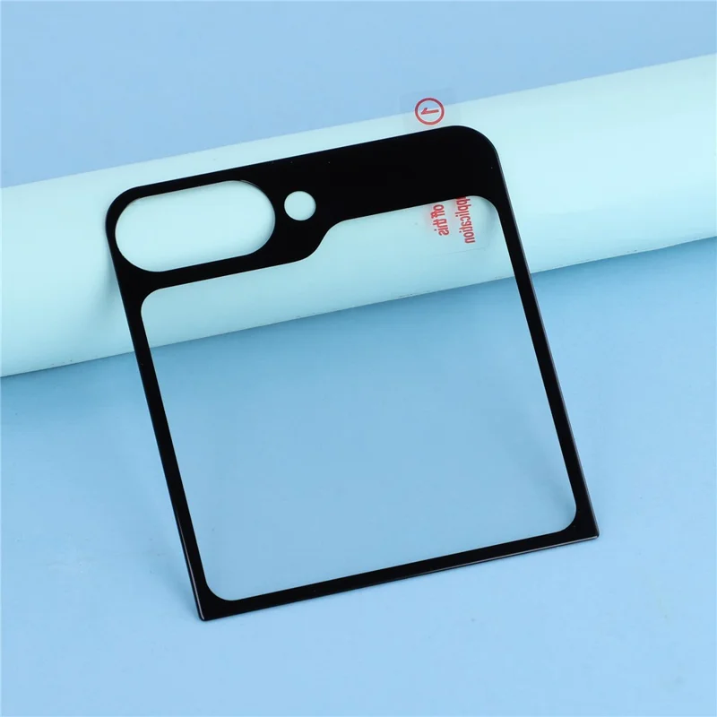 For Samsung Galaxy Z Flip7 FE 5G / Z Flip6 5G Rear Screen Protector Silk Printing Tempered Glass Back Film Set