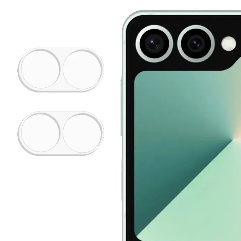 2Pcs For Samsung Galaxy Z Flip7 FE 5G Camera Lens Protector 3D Arc Edge Anti-Scratch Tempered Glass Lens Film