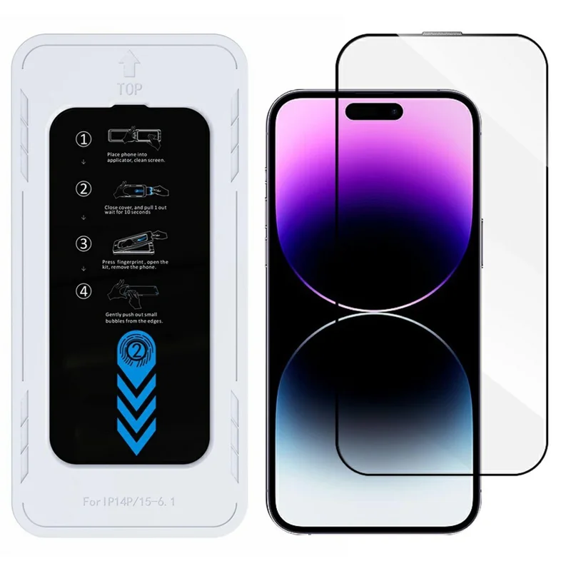 Bulk Purchasing For iPhone 14 Pro Screen Protector High Aluminium-Silicon Glass 0.33mm HD Film with Installation Tool