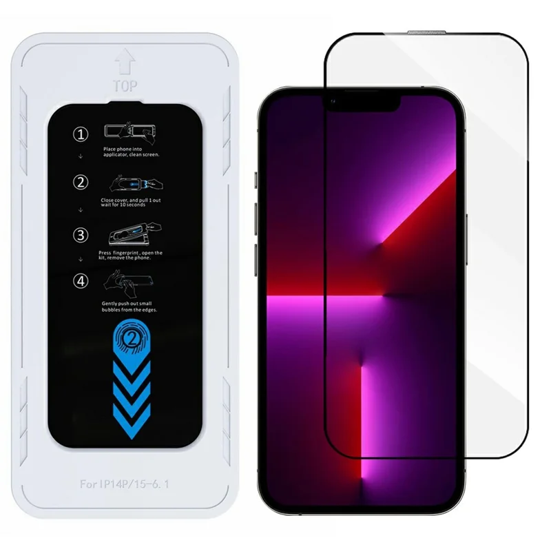 Bulk Purchasing Screen Protector For iPhone 14 / 13 / 13 Pro High Aluminium-Silicon Glass 0.33mm HD Film with Installation Tool