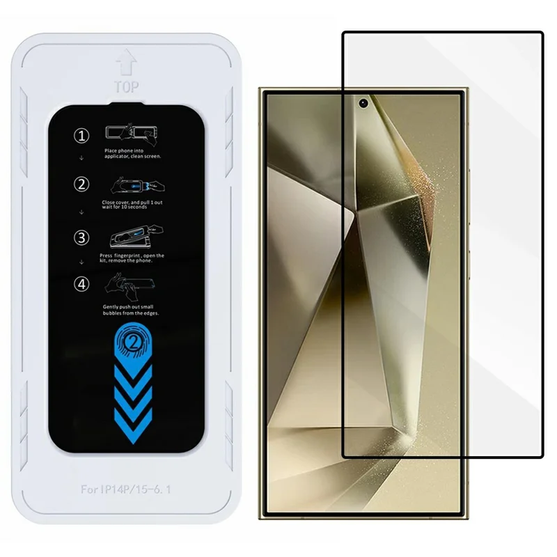 Achat en gros pour Protection d'écran Samsung Galaxy S24 Ultra en Verre Aluminium-Silicium Haute Qualité 0,33 mm Film HD avec Outil d'Installation