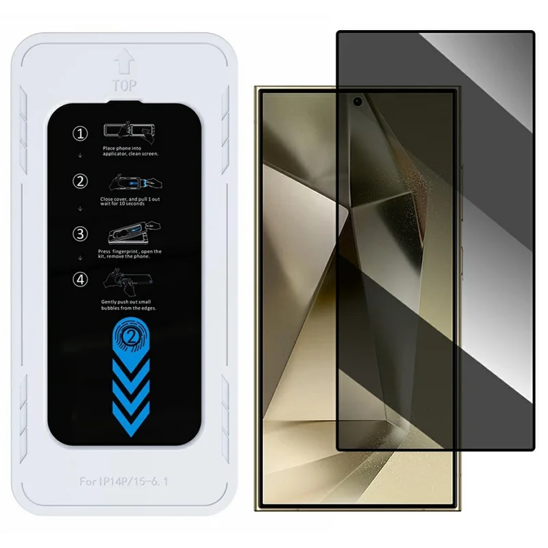 Bulk Purchasing For Samsung Galaxy S24 Ultra Privacy Screen Protector 28-Degree Anti-Spy 0.33mm High Aluminium-Silicon Glass Film with Installation Tool