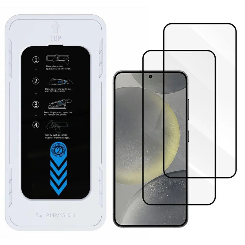 Achat en gros 2 Pièces Protection d'écran pour Samsung Galaxy S24 Verre Aluminium-Silicium Haute Qualité 0,33 mm Film HD avec Outil d'Installation