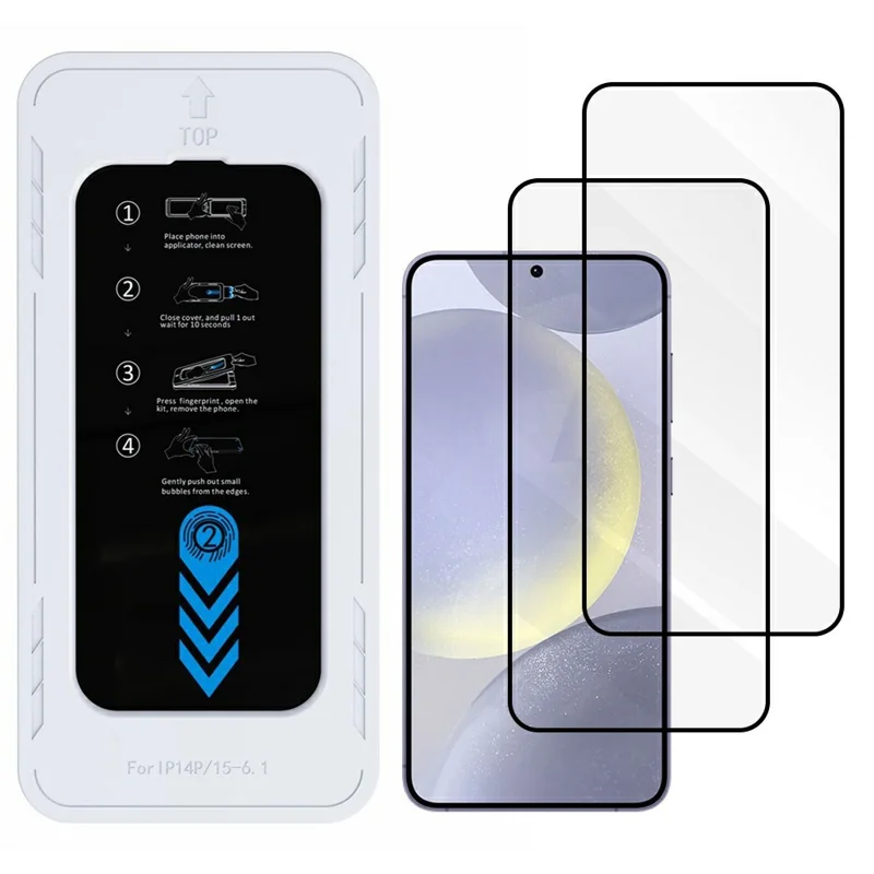 Bulk Purchasing 2Pcs For Samsung Galaxy S24+ Screen Protector High Aluminium-Silicon Glass 0.33mm HD Film with Installation Tool